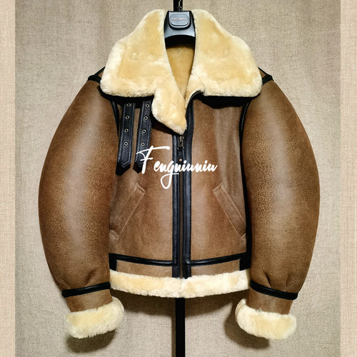 美国B3皮毛一体男女欧美原产加厚