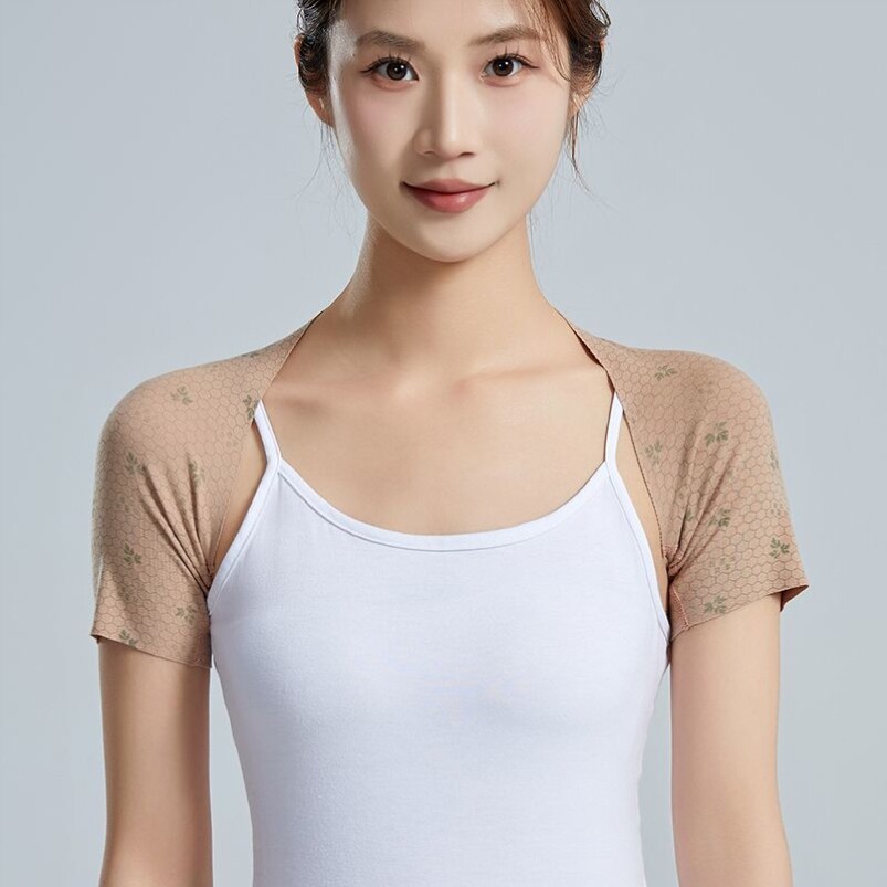 空调房防寒袖套护肩膀睡觉女士保暖舒适薄款透气坎肩颈椎肩部神器