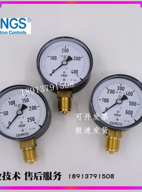 DUNGS冬斯燃气压力表原装0-100/0-400/0-600mbar压力表压力按钮阀
