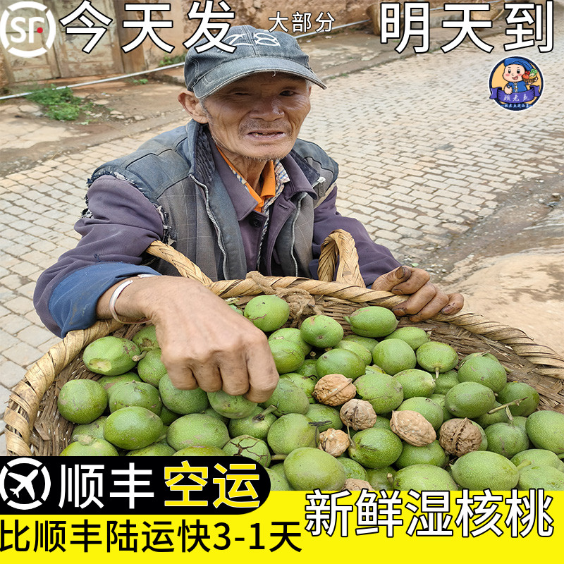 空运次日达新鲜湿核桃