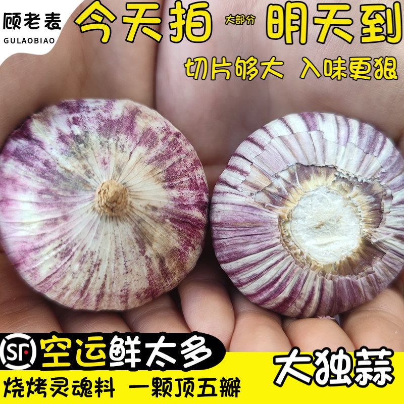 空运次日达云南特大果大独蒜图片
