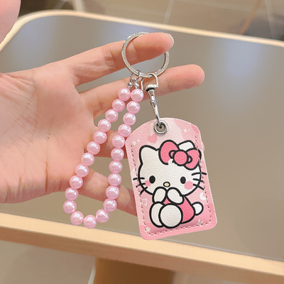 门禁卡卡套小长方形双面图案电梯小卡包电动车nfc卡感应保护套软