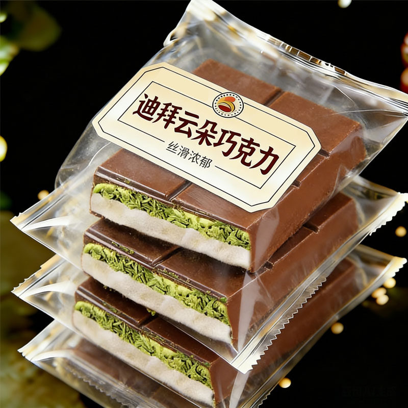 正版迪拜巧克力官方旗舰店原装进口迪拜棉花糖巧克力纯可可脂零食