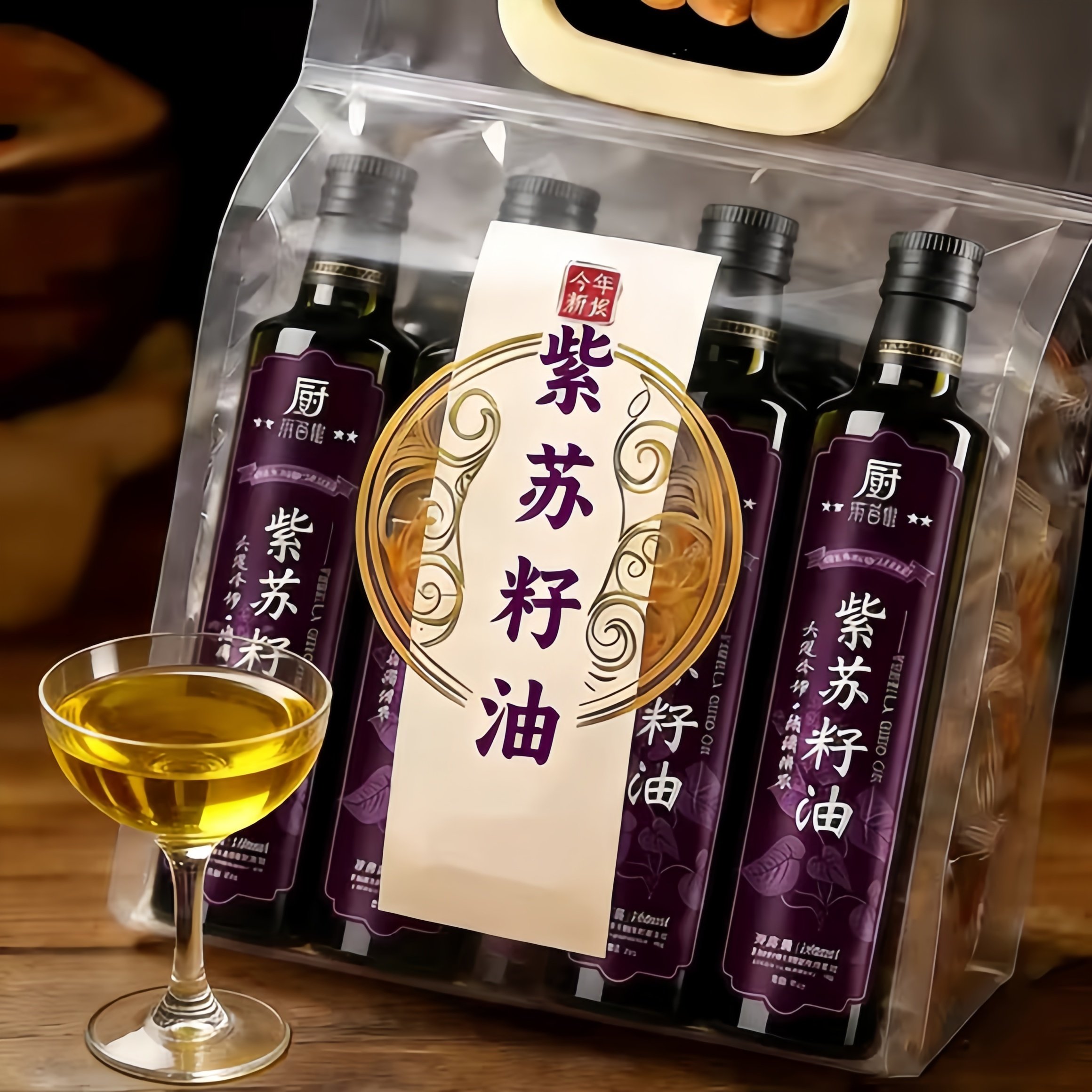 央妈推荐有机紫苏籽油官方旗舰店纯食用油低温冷榨亚麻籽孕妇可吃