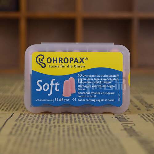 德国ohropax耳塞睡觉防呼噜吵进口隔音睡眠用工作学生宿舍用 soft