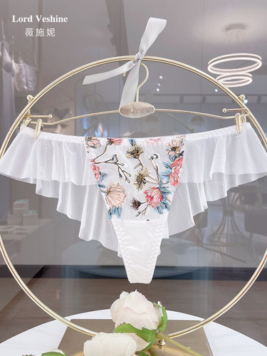 薇施妮蕾丝丁字裤无痕