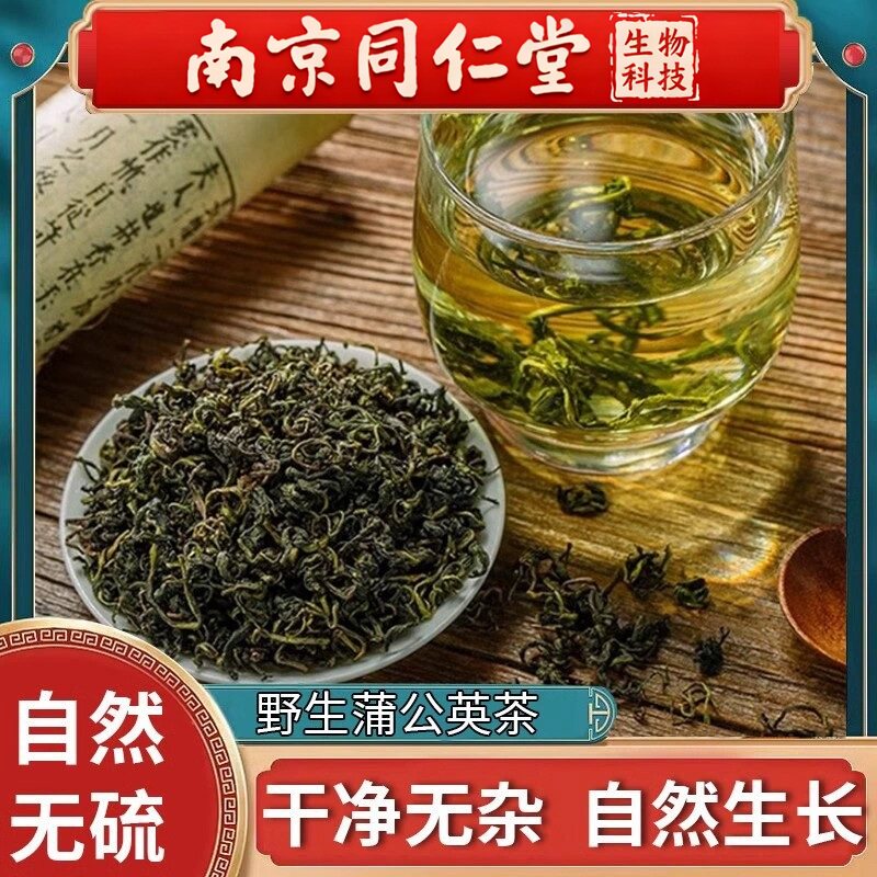 南京同仁堂蒲公英茶婆婆丁野生蒲公英根叶夏季败火养生清凉茶500g