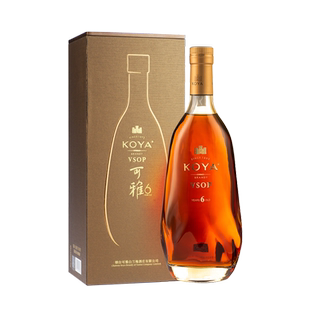 张裕可雅桶藏6年VSOP白兰地 500ml单支礼盒装 洋酒蒸馏酒