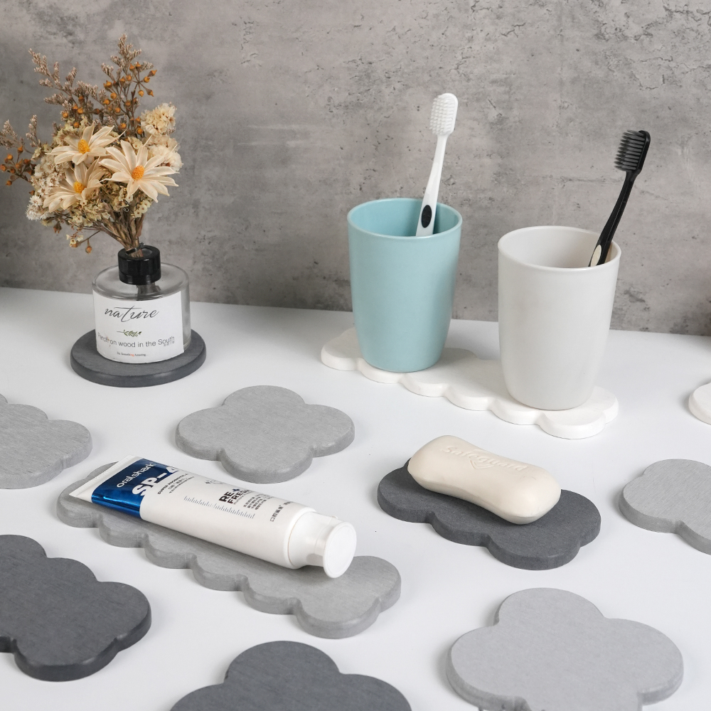 洗手台速干置物垫硬硅藻泥吸水垫