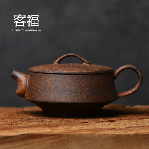 素慕堂粗陶岩泥可养茶壶
