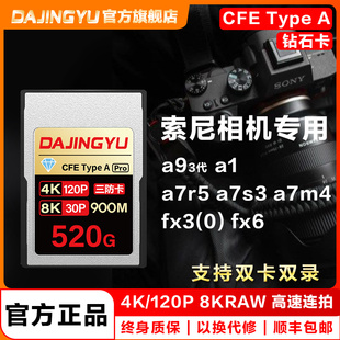 cfexpress存储卡typea内存卡适用于索尼a93a1a7s3m4r5fx30fx6相机