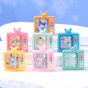 立体卡通小电视迷你仿真小物品过家家玩具微景观娃娃屋微缩小摆件