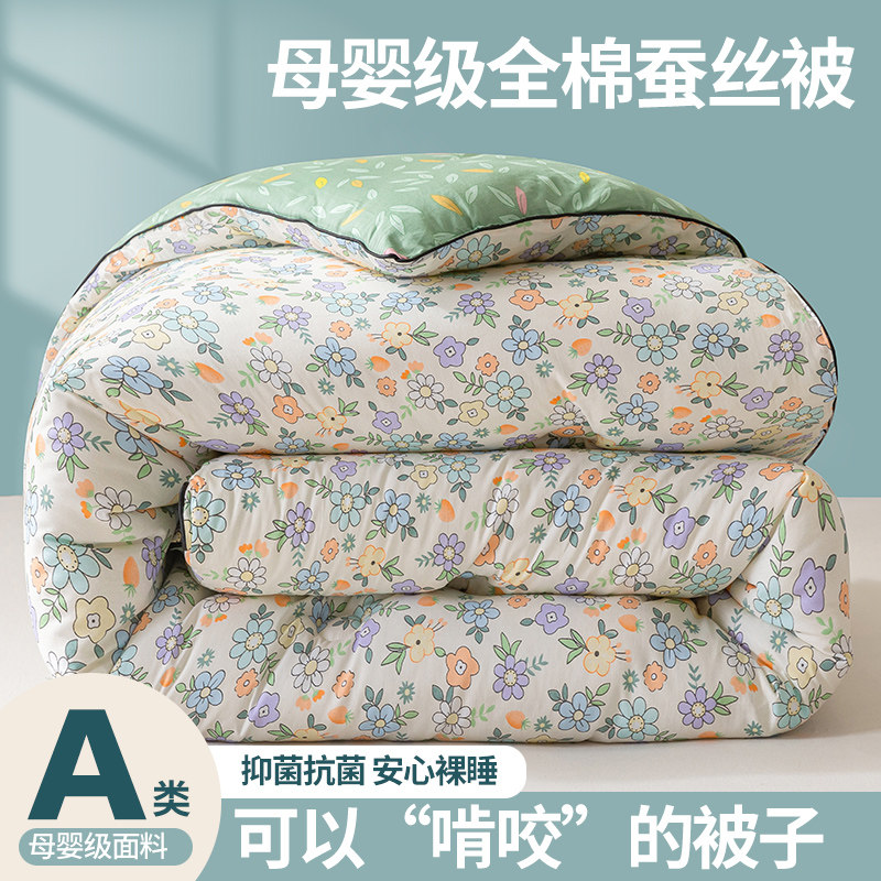 蚕丝被桑蚕丝被子冬被加厚保暖全蚕丝被