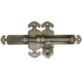 昊天斋仿古中式 大门门栓 纯铜插销门窗撘扣庭院花园木门锁扣老式