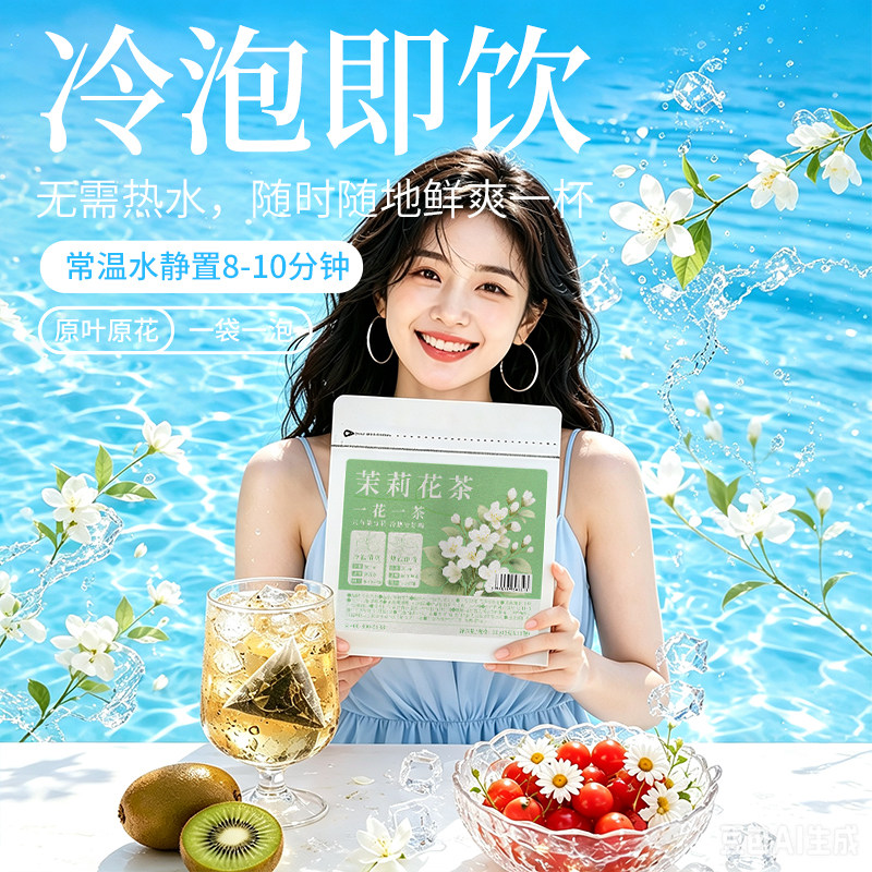 2026新茶冷热双泡茉莉花茶原叶茶包绿茶茶叶袋泡茶