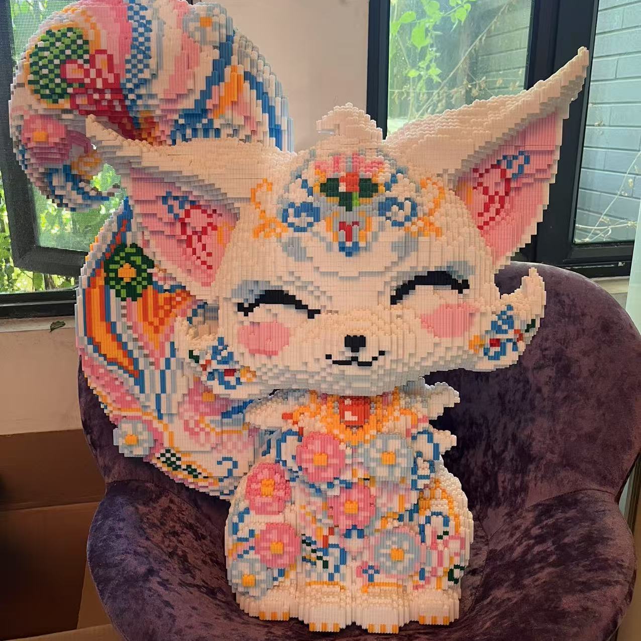 超大九尾狐积木60000粒