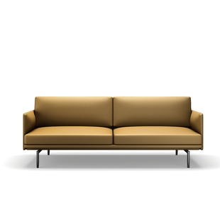 Maple双人沙发NOVAH极简真皮沙发小户型现代轻奢家庭沙发 预