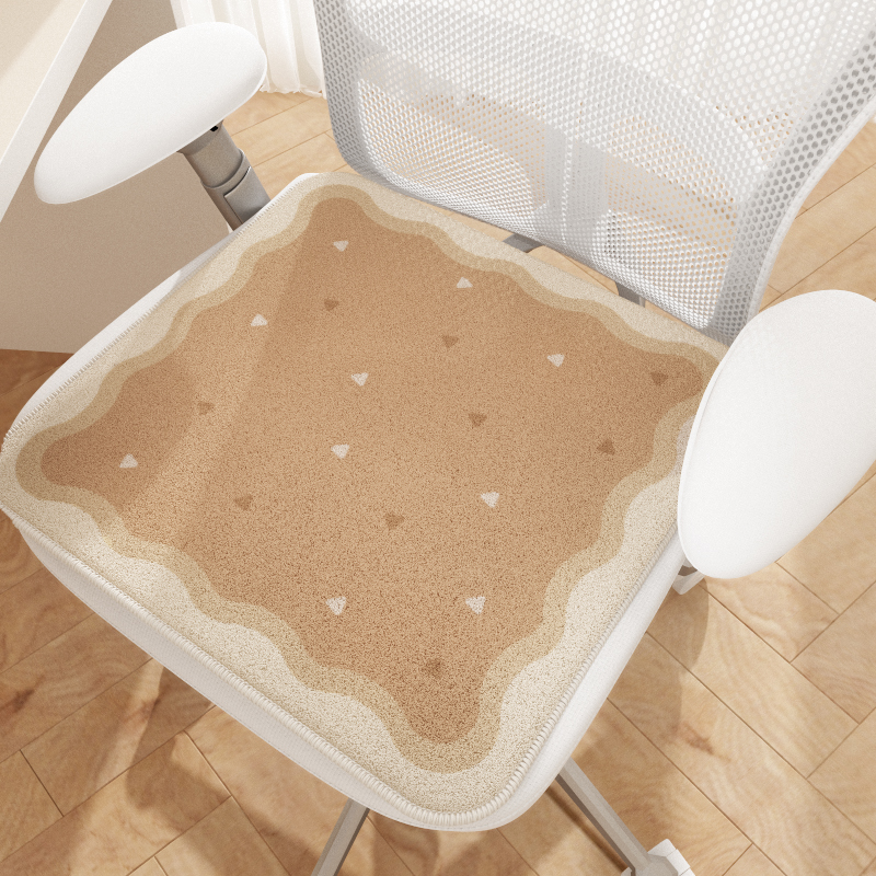 秋冬季办公室椅子坐垫屁垫毛绒凳子餐椅垫学生久坐防滑保暖软垫子