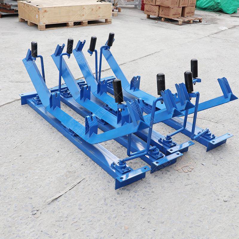 机械防纠偏装皮带送机B500 650输四连杆机械传输液式整体跑偏装置