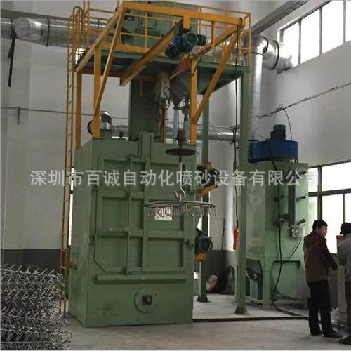 诚抛百丸机生产清厂家 铸Q376件锻件五吊金件表面理大型钩式抛丸