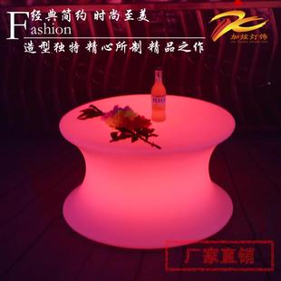 dygz收银台户 厂家直销led发光茶充酒吧台ktv咖啡几厅圆形座卡JX