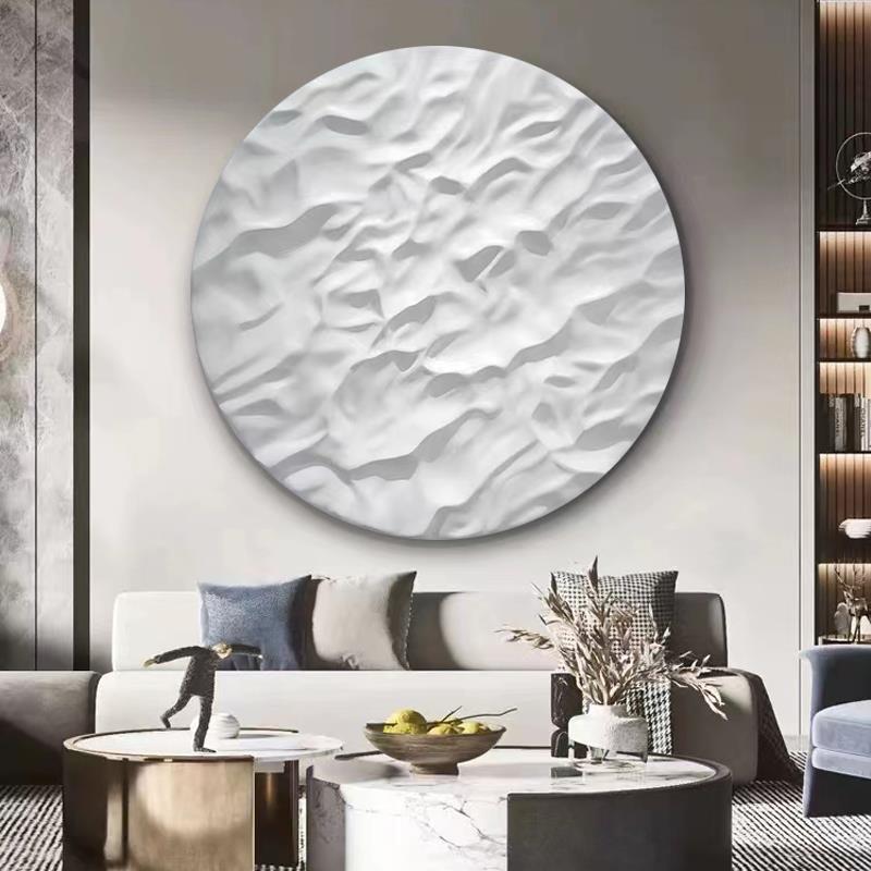 客厅挂饰酒店墙面装饰样板房画实物圆形装饰画玄关过道轻奢创意画