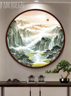 网红画山关水玄旭日东升