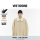 WE11DONE男女同款 明星同款 仿羊羔绒哈灵顿夹克巴恩风