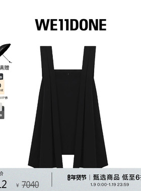 WE11DONE女士褶皱细节连衣裙