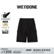 经典 裤 款 WE11DONE男士 宽松休闲阔腿裤 工装 短裤