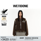 WE11DONE25早秋学院元 明星同款 素灯芯绒棒球服休闲潮流夹克