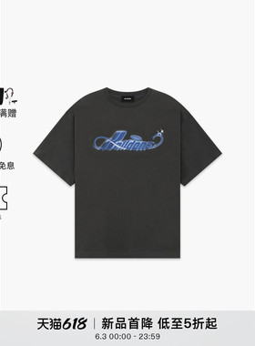 【新品85折】WE11DONE26夏季男女同款喷墨LogoT恤休闲潮流百搭