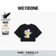 WE11DONE26春季 潮流休闲 T恤时尚 新品 女士天使泰迪熊印花短款