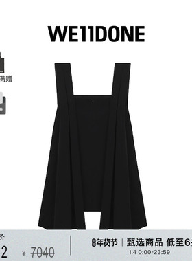 WE11DONE女士褶皱细节连衣裙