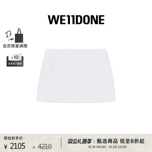 女士迷你裙WE11DONE早春新款