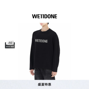 珍珠LOGO水洗長袖 WE11DONE男女同款 T恤 熱銷補貨