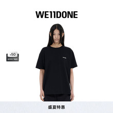 WE11DONE中性男女同款LOGO宽松宽松时尚圆领T恤