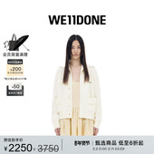WE11DONE女士水手领针织开衫 明星同款 巴恩风