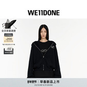 廓形拉链连帽衫 简约 新品 男女同款 明星同款 WE11DONE26春季