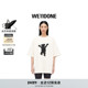明星同款 WE11DONE中性男女同款 经典 小熊印花圆领宽松短袖 T恤