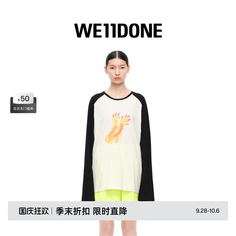 中性时尚WE11DONE印花图片