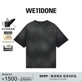 WE11DONE男女同款 染色短袖 T恤