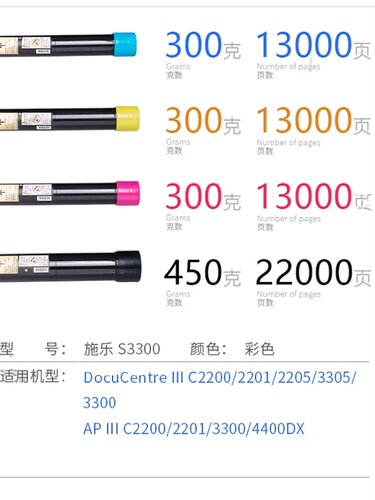 新品适用施乐C2270粉盒IV/V-C3370 3371 4470 5570 碳粉2275 3373