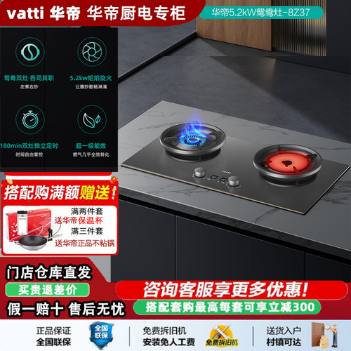 华帝JZT-8Z37燃气灶家用鸳鸯炉灶