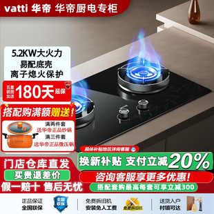 8C03燃气灶家用5.2KW大火力双眼炉煤气灶炉门店款 Vatti 华帝JZT