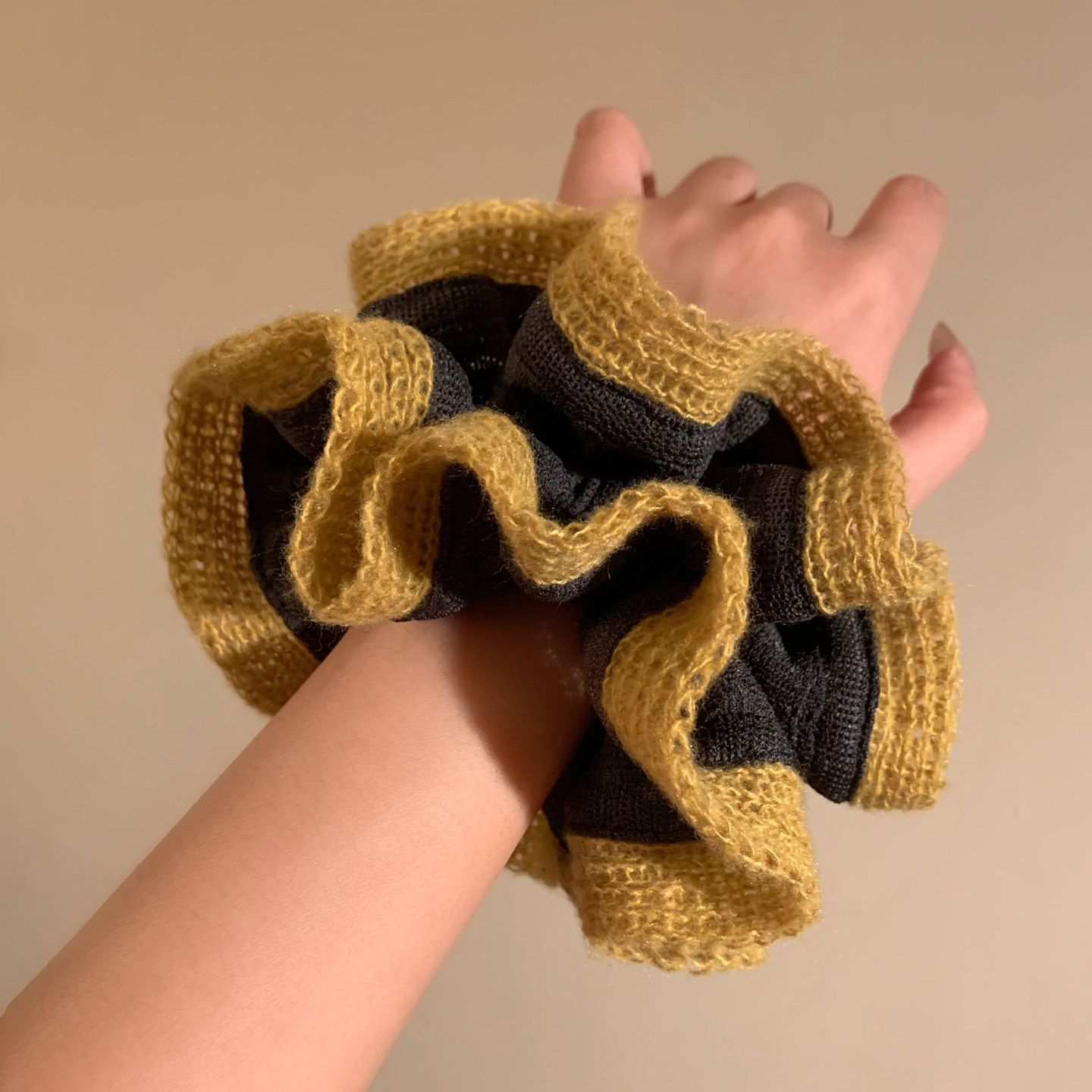 韩版秋冬小众设计撞色针织大肠发圈女2025高端时髦洋气搭简约头绳,饰品/流行首饰/时尚饰品新,发饰,淘宝优惠券,粉丝福利购,淘宝优惠卷