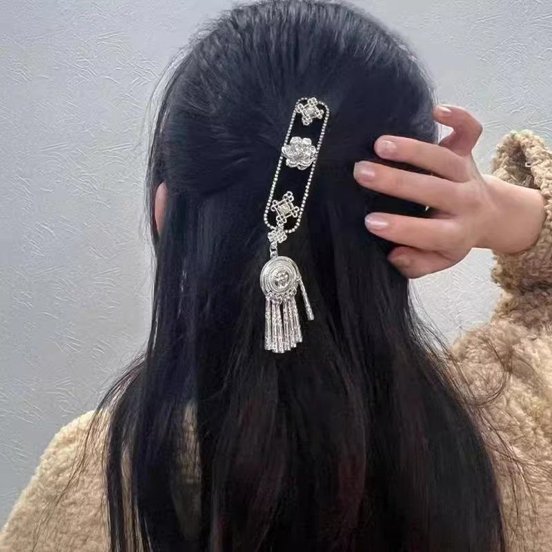 复古民族风侧边发夹女小众设计高级感古风中式发饰拍照头饰