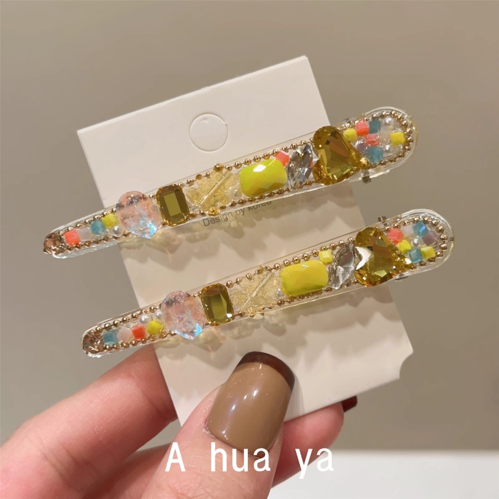 韩版水晶一字夹发夹水钻刘海侧边夹头饰2025新款高级感边夹碎发夹,饰品/流行首饰/时尚饰品新,发饰,淘宝优惠券,粉丝福利购,淘宝优惠卷