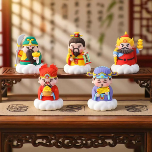 【五路财神爷】国潮神仙比干柴荣王亥赵公明关二爷车载摆件礼物