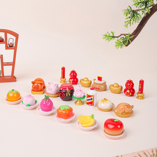 【迷你贡品】创意小摆件求神树脂仿真神仙供品办公神龛装饰品